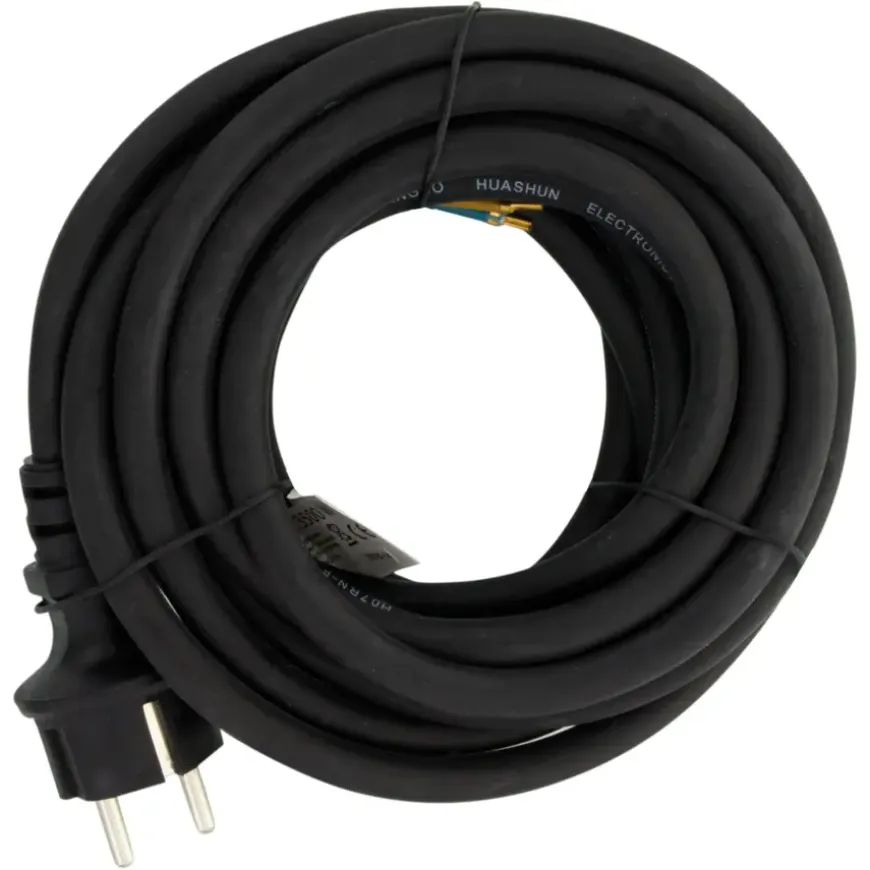Aansluitsnoer 3x1.5mm² Neopreen 5 Meter Zwart