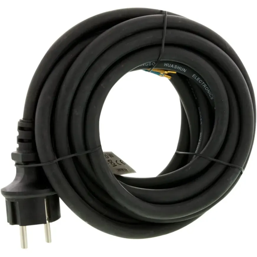 Aansluitsnoer 3x1.5mm² Neopreen 5 Meter Zwart