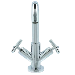Absolut Post 2-knops wastafelkraan Chroom