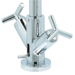 Absolut Post 2-knops wastafelkraan Chroom