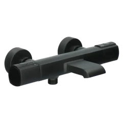 Absolut thermostatische badkraan Absi zwart 15 cm