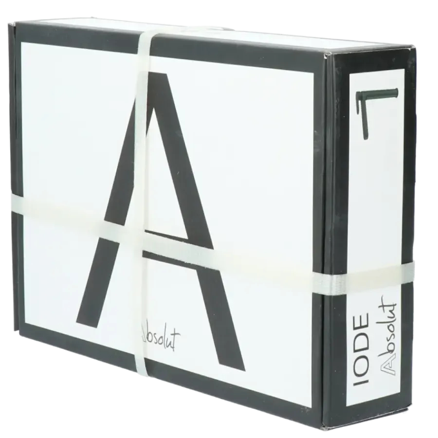 Absolut wastafelkraan Iode hoge uitloop met hendel en afvoerplug Zwart
