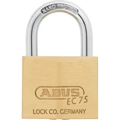 Abus cilinderhangslot met keersleutel 75/40 40 mm messing
