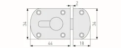 Abus deurbeveiling SRD44