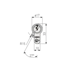 Abus deurcilinder E60NP 35/40