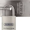 Abus hangslot Titalium met overvalsluiting