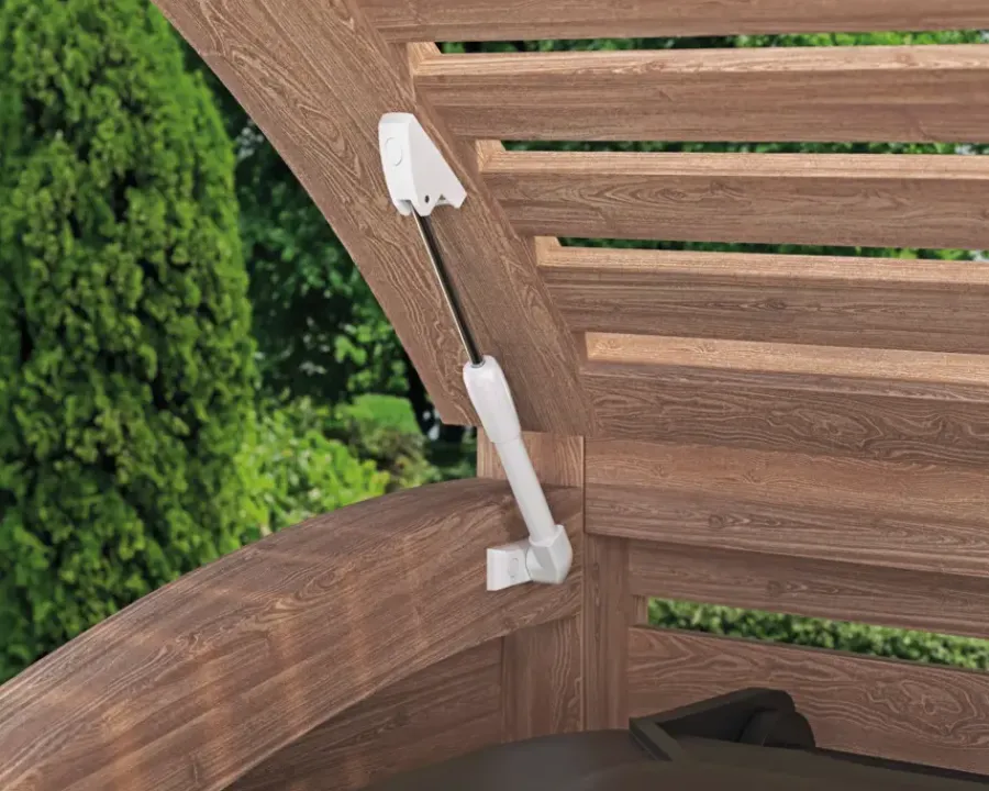 Abus raamuitzetter telescopisch buiten draaiend - wit - 30cm