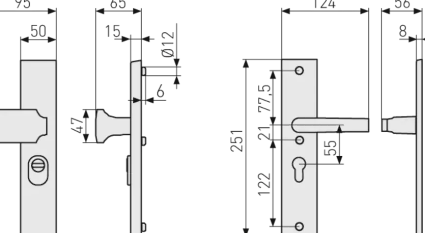 Abus veiligheidsbeslag LSZS 55 mm F1 SKG***