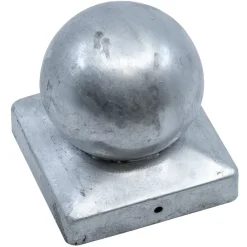 Geen Afdekkap paalbol tuinpaal verzinkt 9x9 cm