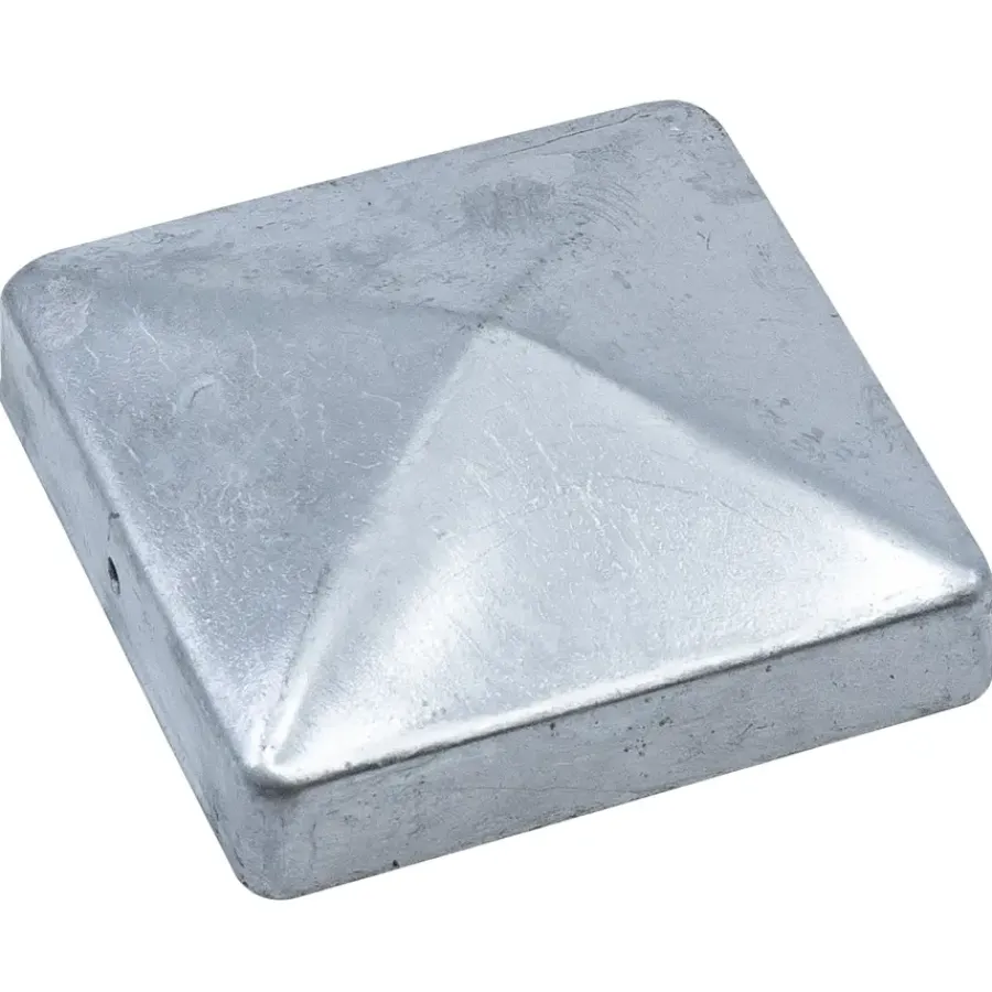 Geen Afdekkap piramide tuinpaal verzinkt 9x9 cm