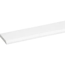 Afdeklijst grenen wit gelakt 5x37mm 270cm