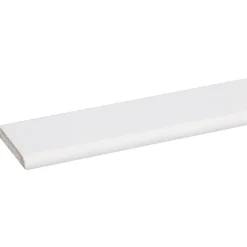 Afdeklijst grenen 6x37 mm wit gegrond lengte 270 cm