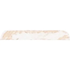 Afdeklijst grenen 6x37 mm wit gegrond lengte 270 cm