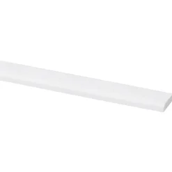 Afdeklijst grenen 4x18 mm wit lengte 270 cm