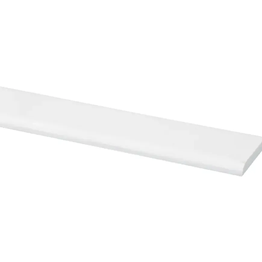 Afdeklijst grenen 4x30 mm wit lengte 270 cm
