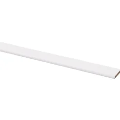Afdeklijst MDF wit folie 4x30 mm 260 cm