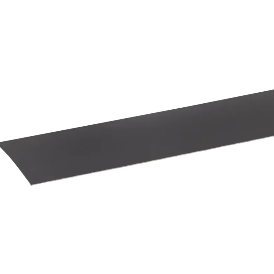 Afplakstrook 60,5x2,8cm Donker grijs 2 stuks