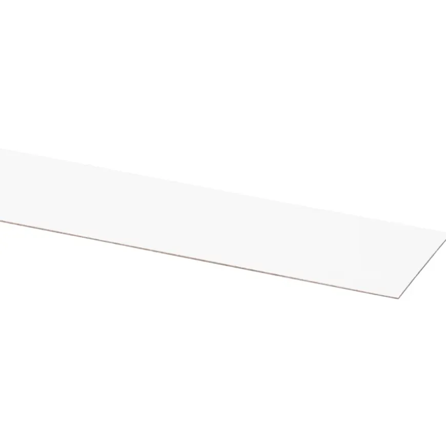 Afplakstrook 60,5x2,8cm Wit 2 stuks