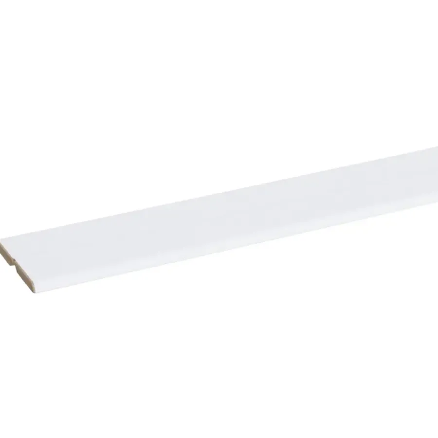 Geen AGNES hoeklat fijn wit stuc 260 cm