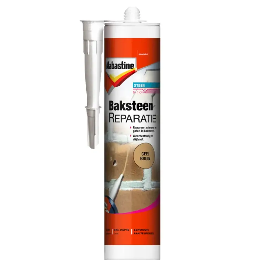 Alabastine baksteenreparatie geel bruin 310 ml