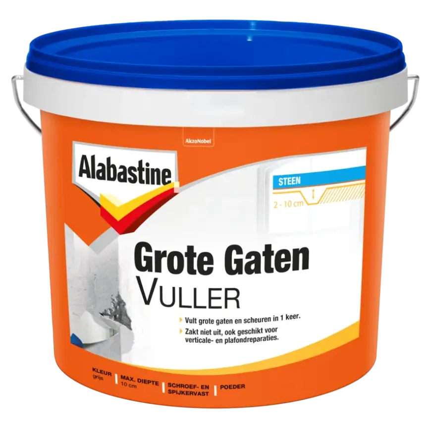 Alabastine muurvuller grote gaten 2,5 kg
