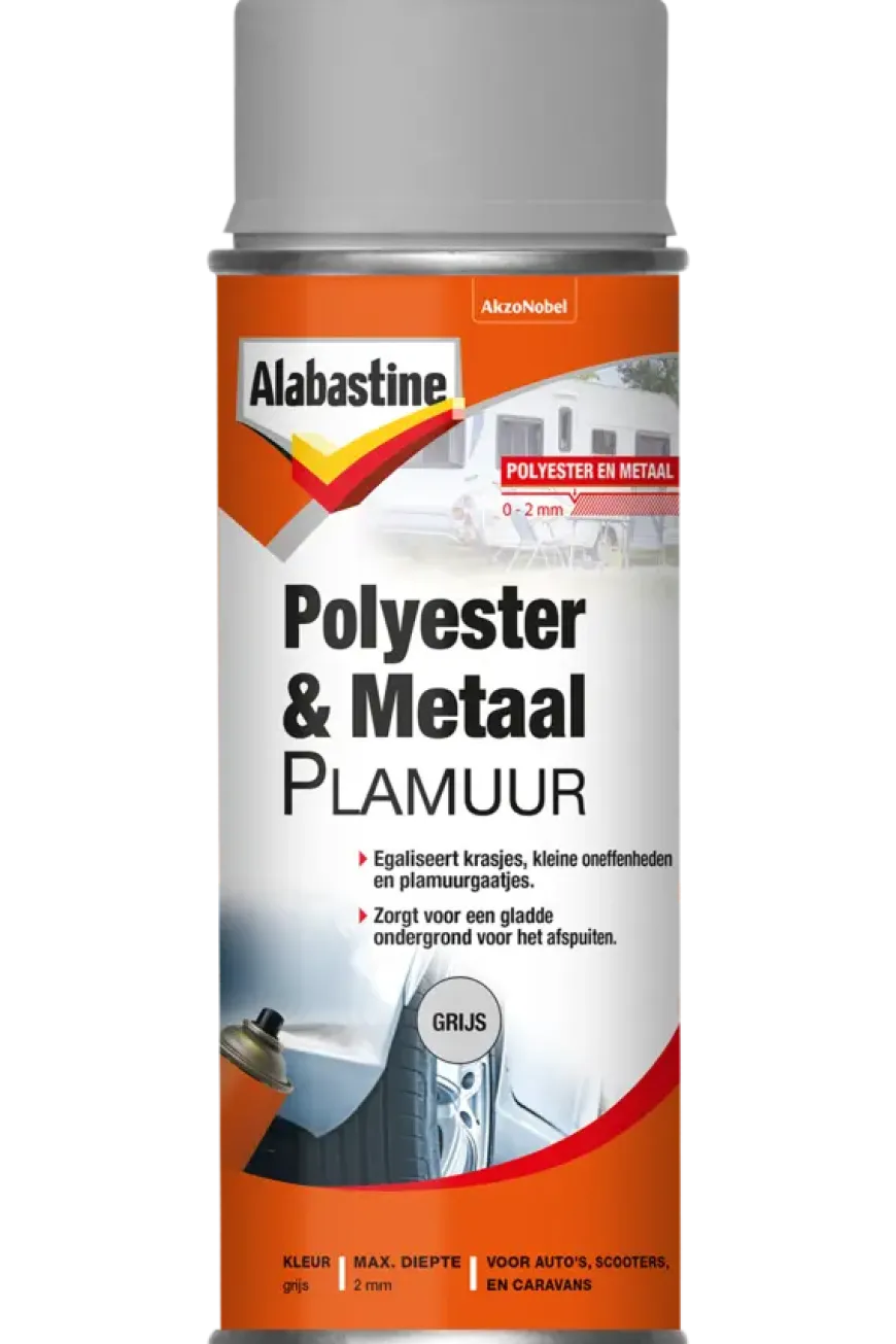 Alabastine polyester en metaal primer grijs 400 ml
