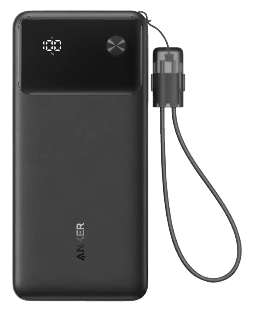 Anker powerbank snelladen 20.000 mAh zwart