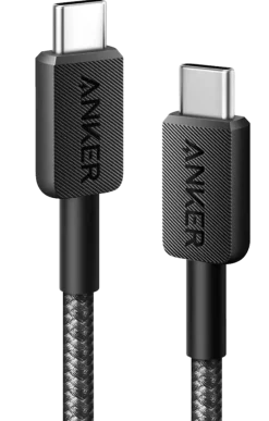 Anker 322 USB-C naar USB-C kabel snelladen 1 m zwart