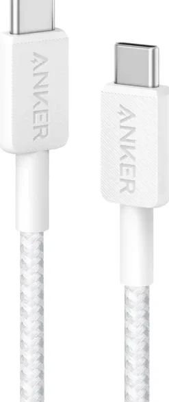 Anker 322 USB-C naar USB-C kabel snelladen 1 m wit