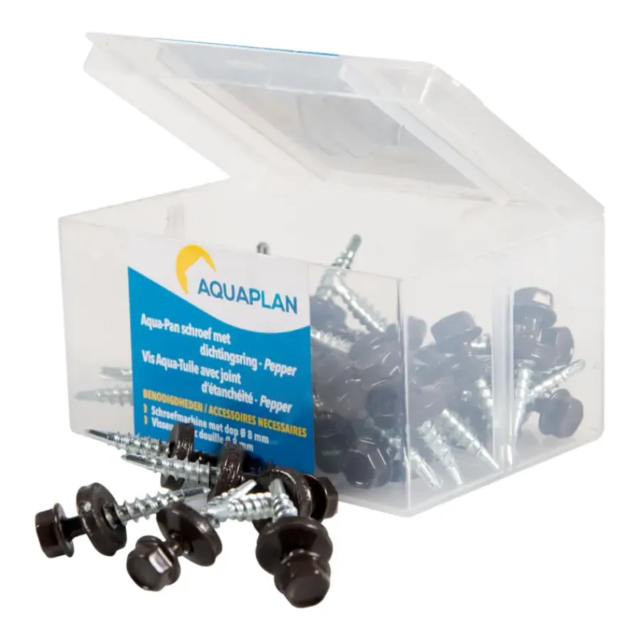 Aquaplan Aqua-pan schroef ebena pepper 40 stuks