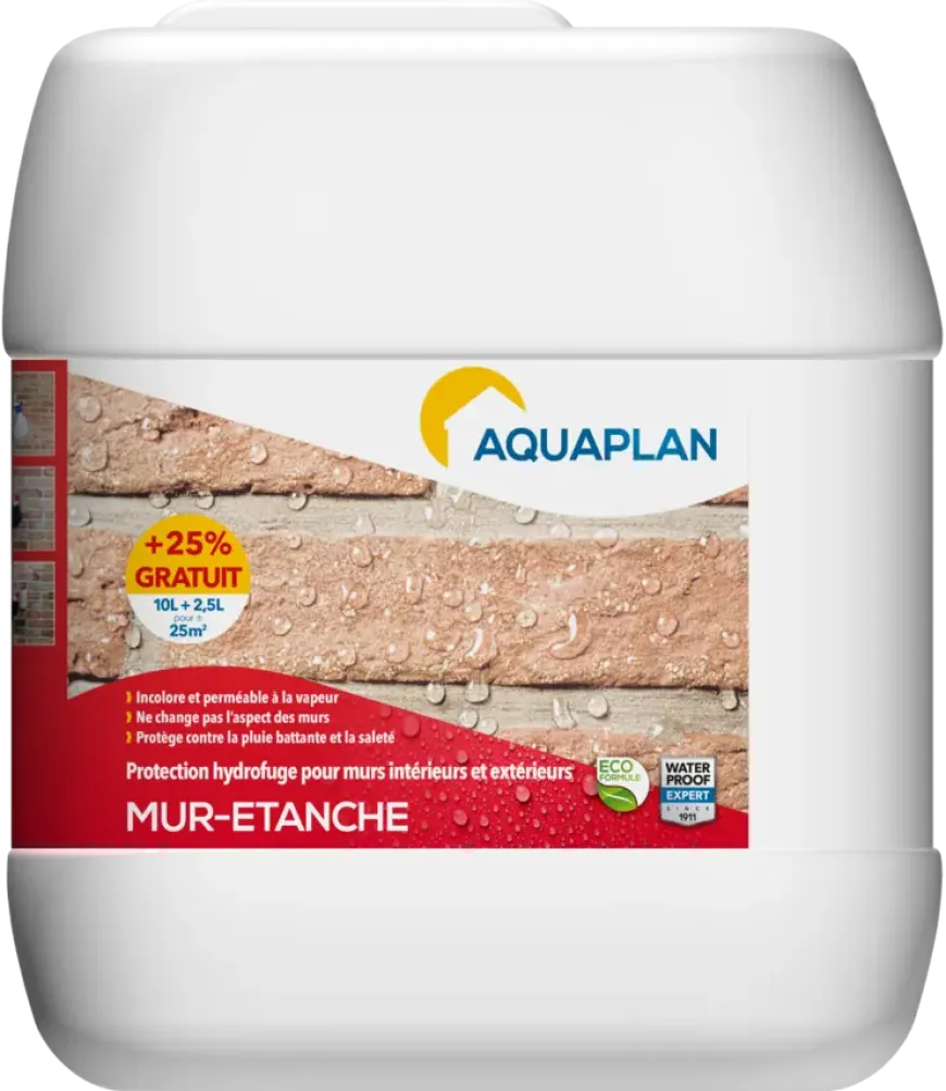Aquaplan Muur-Dicht coating 10 liter + 25% gratis