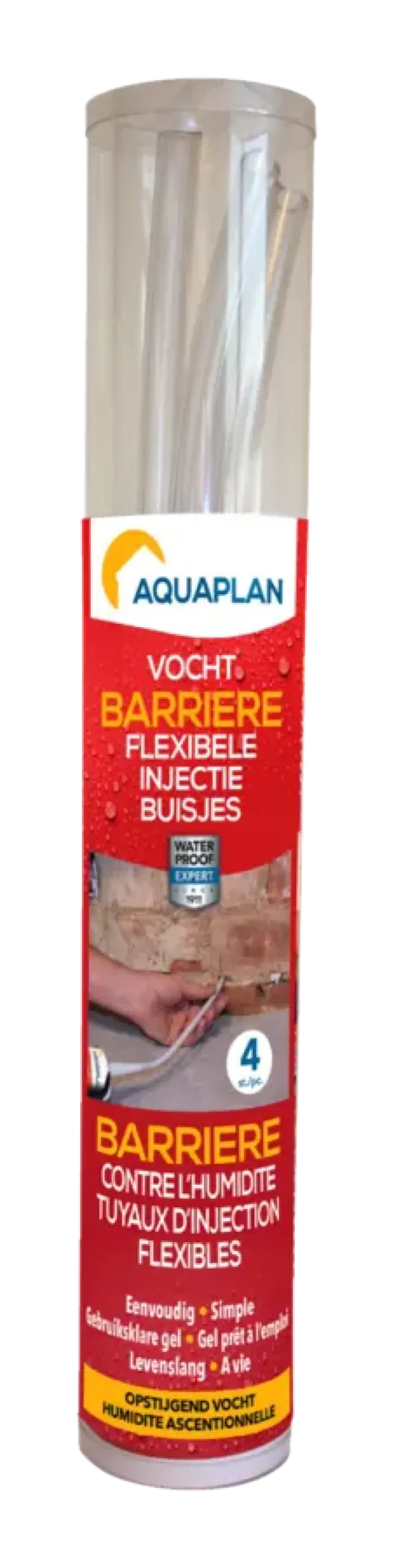 Aquaplan vochtbarrière injectiebuisjes 4 stuks