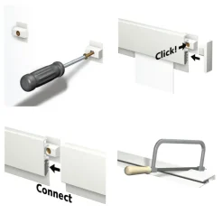 Artiteq Info Rail ophangsysteem 1 meter geborsteld aluminium