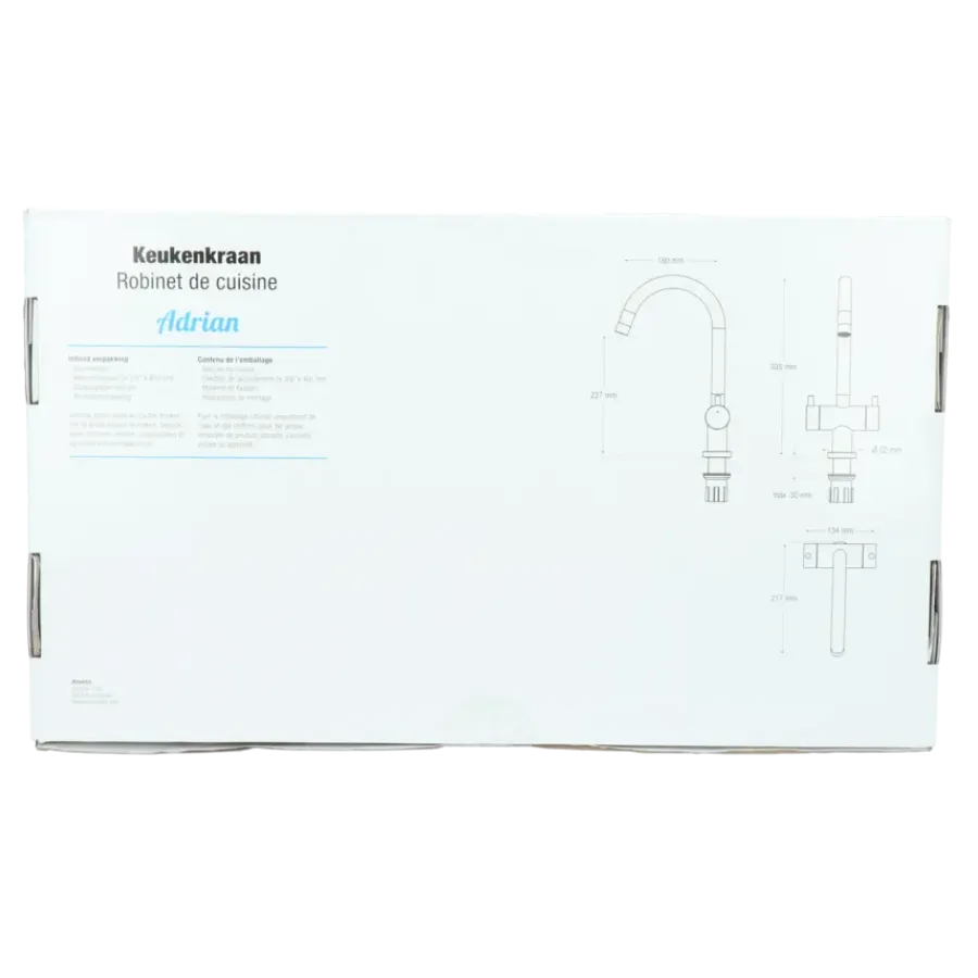 Atlantic Adrian 2-knops keukenkraan Chroom