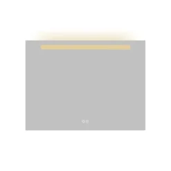 Atlantic badkamerspiegel Delon met verlichting rechthoek 60 x 80 cm chroom