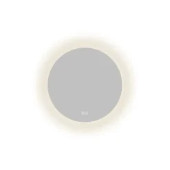 Atlantic badkamerspiegel Lexie met verlichting rond ø 50 cm chroom