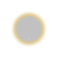 Atlantic badkamerspiegel Lexie met verlichting rond ø 50 cm chroom