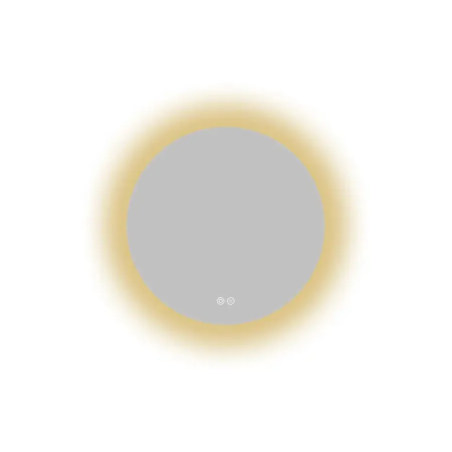 Atlantic badkamerspiegel Lexie met verlichting rond ø 50 cm chroom