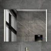 Atlantic badkamerspiegel Taylan met verlichting rechthoek 60 x 80 cm chroom