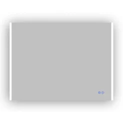 Atlantic badkamerspiegel Taylan met verlichting rechthoek 60 x 80 cm chroom