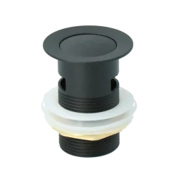 Atlantic Click pop-up wastafelafvoerplug Zwart