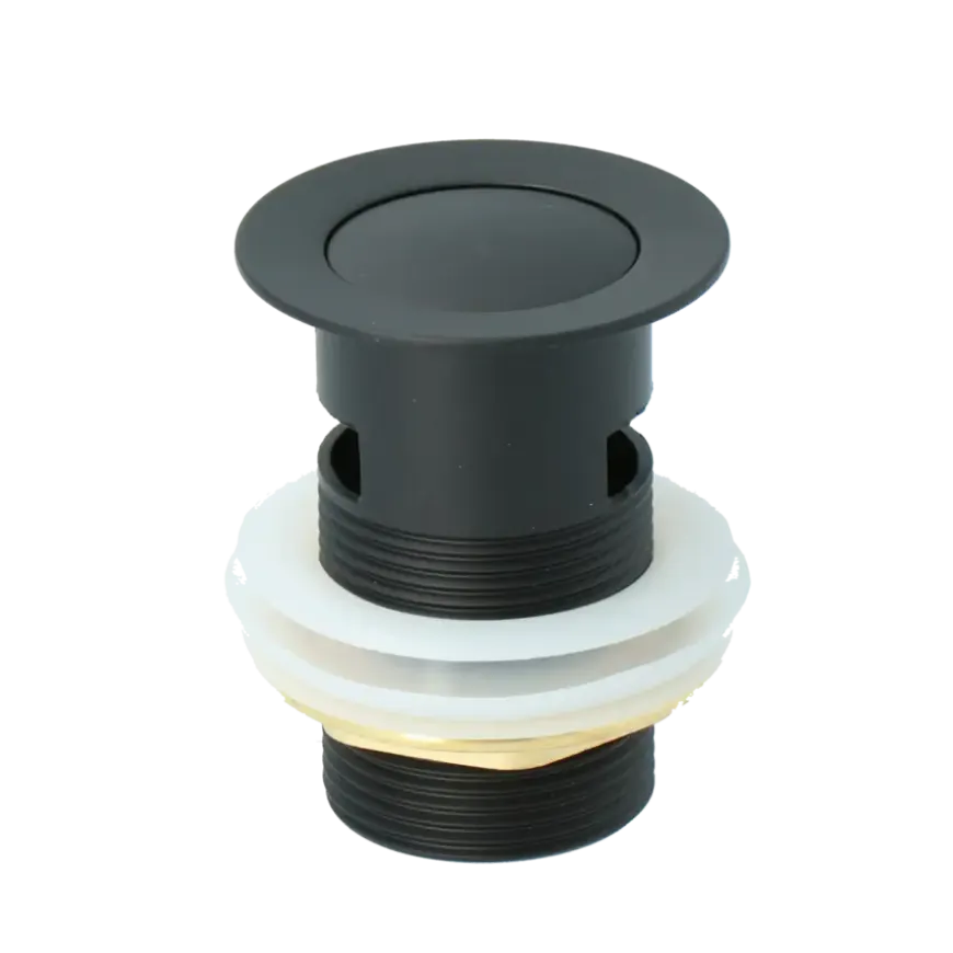 Atlantic Click pop-up wastafelafvoerplug Zwart