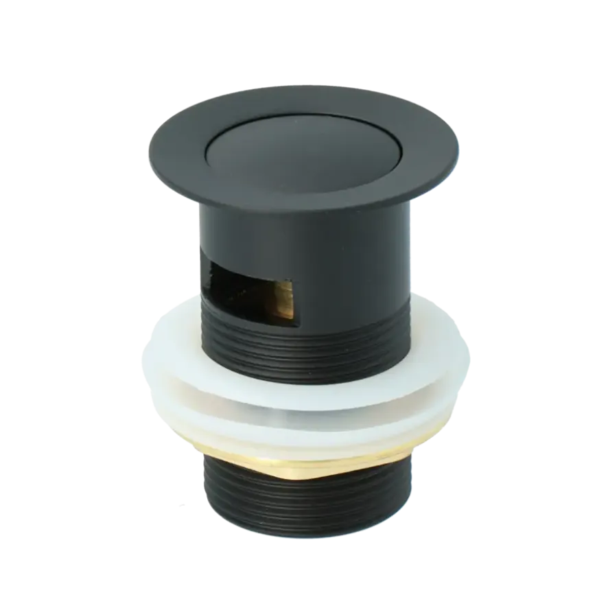 Atlantic Click pop-up wastafelafvoerplug Zwart