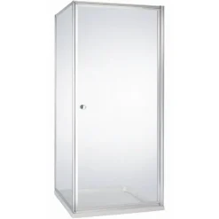 Atlantic douchecabine Roan met draaideur zilver hoek 90 x 90 cm