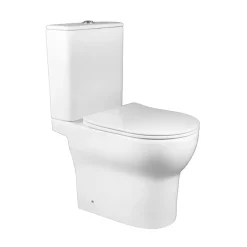 Atlantic duoblok toilet Nash wit D-vorm
