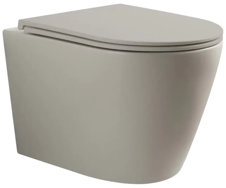 Atlantic hangend toilet Joey mat greige