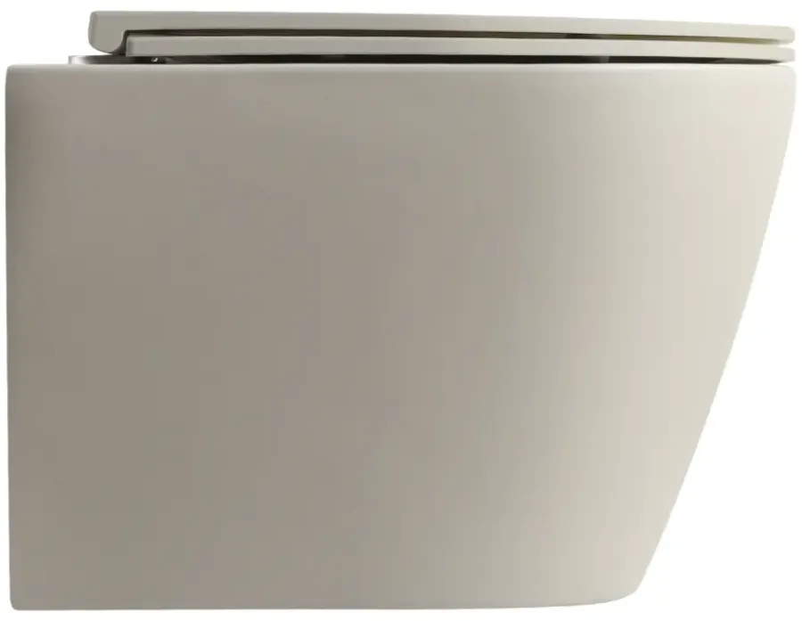 Atlantic hangend toilet Joey mat greige