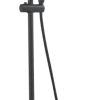 Atlantic regendoucheset Asher met handdouche 3 standen thermostaatkraan zwart - hartafstand kraan 12 cm
