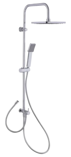 Atlantic regendoucheset Carter vierkant 20cm x 20cm met handdouche 1 stand chroom
