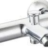 Atlantic thermostatische badkraan met omstelling chroom Oscar chroom 15 cm